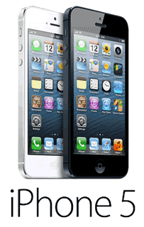 iPhone 5 bianco e argento