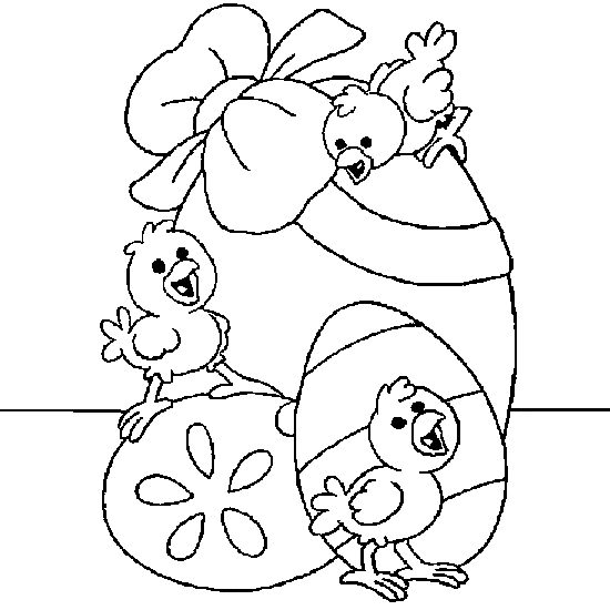 Disegno pulcini di Pasqua
