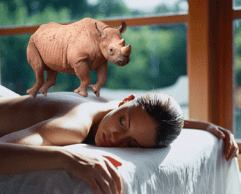 gif divertente: massaggio rilassante