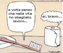 a volte penso che nella vita ho sbagliato lavoro