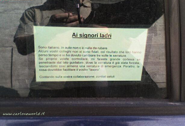 ai signori ladri