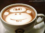 Cappuccino con scimmia