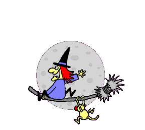 Gif animate Befana divertente