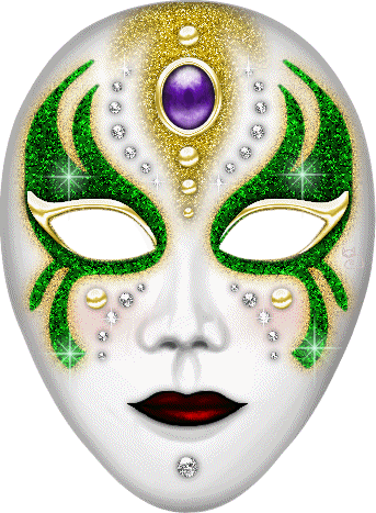 maschera-glitter-verde