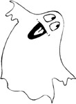 disegno di halloween: fantasma