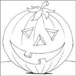 disegno di halloween: zucca