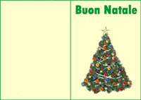 Bel Biglietto di Natale con Albero di Natale