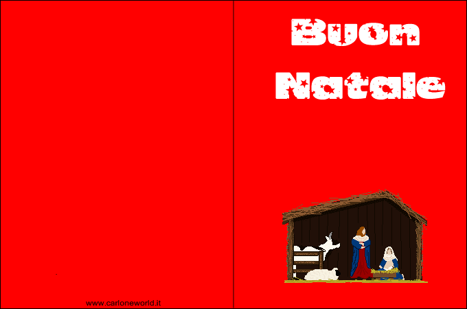 Biglietto di Natale: Biglietto Buon Natale