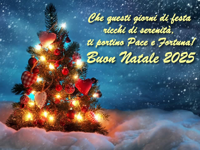 Che questi giorni di Festa ti portino Pace e Fortuna. Buon Natale 2025