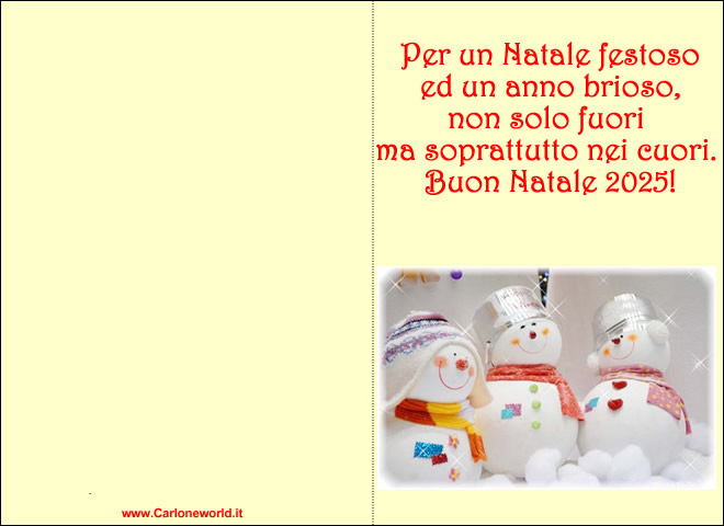Biglietto di Natale 2025