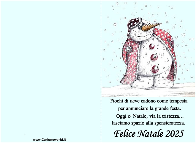 Biglietto di Natale: Felice Natale 2025