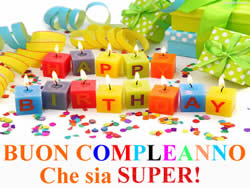 Cartolina Compleanno Super