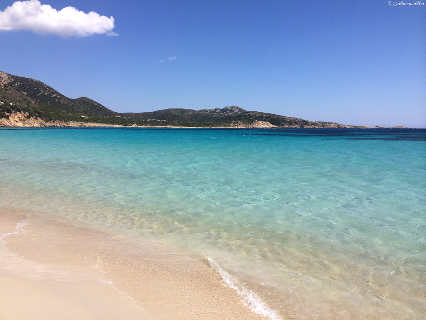 Bellissima foto della spiaggia di Teulada (CA), Sardegna