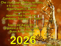 Immagine Buon 2026 con frase di Auguri