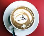 Cappuccino con surfista