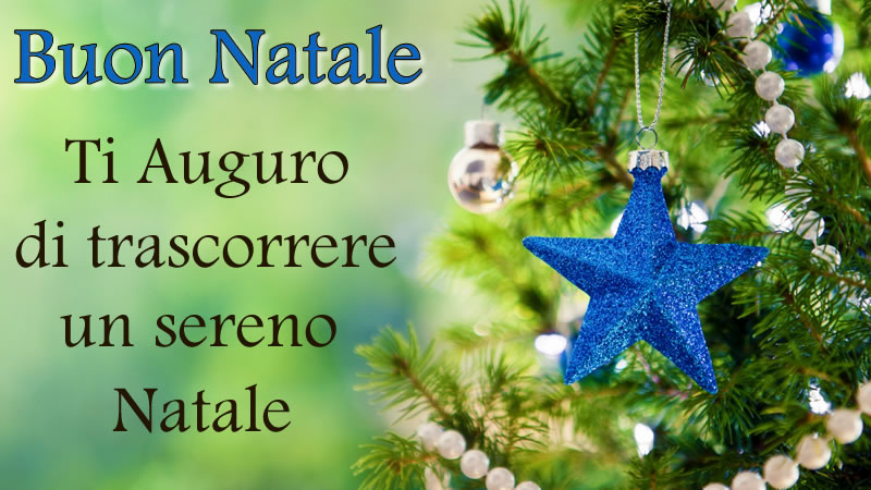 Immagine di Natale con augurio di Buon Natale