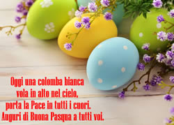 Frase di Pasqua su dolce immagine