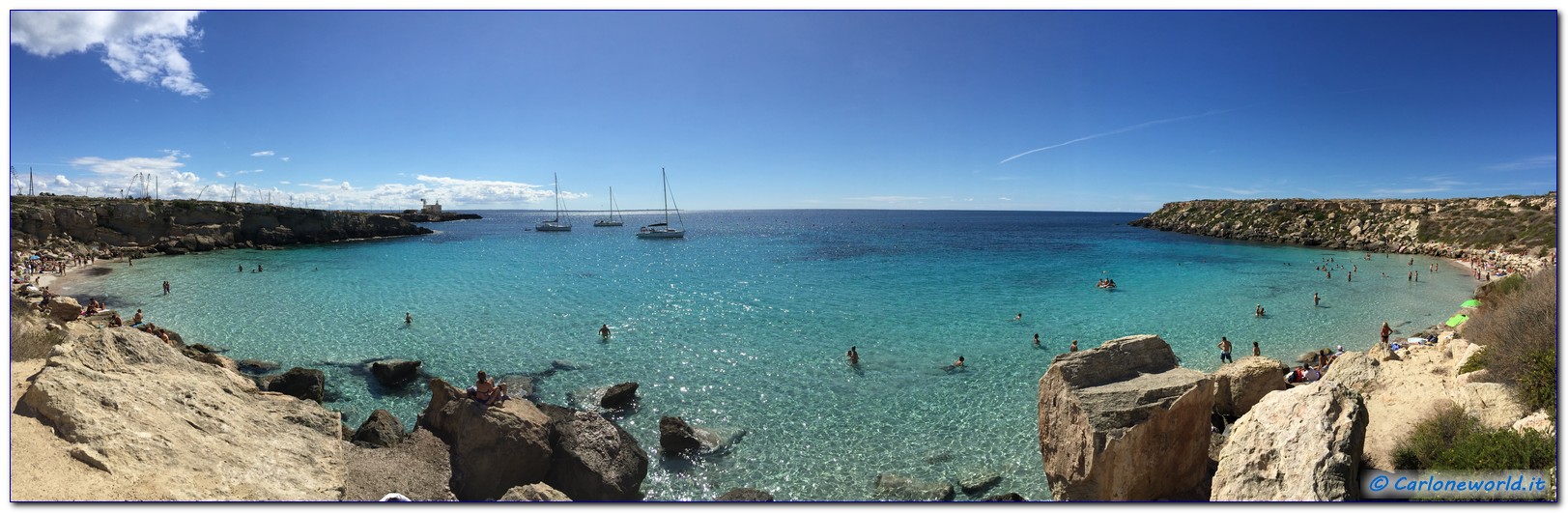 Panoramica Cala Azzurra Favignana