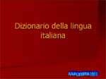 Dizionario della lingua Italiana