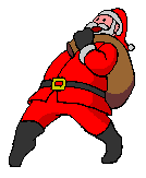 babbo natale con regali di natale